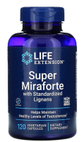 Life Extension Super Miraforte with Standardized Lignans / 120 Vegetarian Capsules