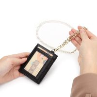 Premium 100% Sheepskin Card Bag 2022 Female Small Student ID Bag Chain Hanging Neck Card Case New Arrivals Fashion Style Holders Card Holders