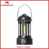 [Arrive 1-3 Days] COB Emergency Light Waterproof Retro Lawn Lamp with Hook for Outdoor Travel (A)