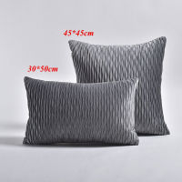 Throw Pillows Covers Home Supplies 30*50cm Pillow Case Waist Throw Cushion Cover Classic Velvet Pillowslip Brown Navy Blue Brief