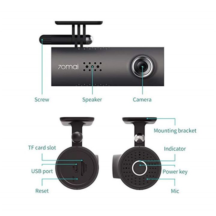 กล้องติดรถยนต์-xiaomi-70mai-dash-cam-english-car-camera-มีรับประกัน-ภาพคมชัด-ความละเอียดสูง-4k-บันทึกภาพชัด-ภาพชัดเวลากลางคืน-เชื่อมต่อกับ-wifi