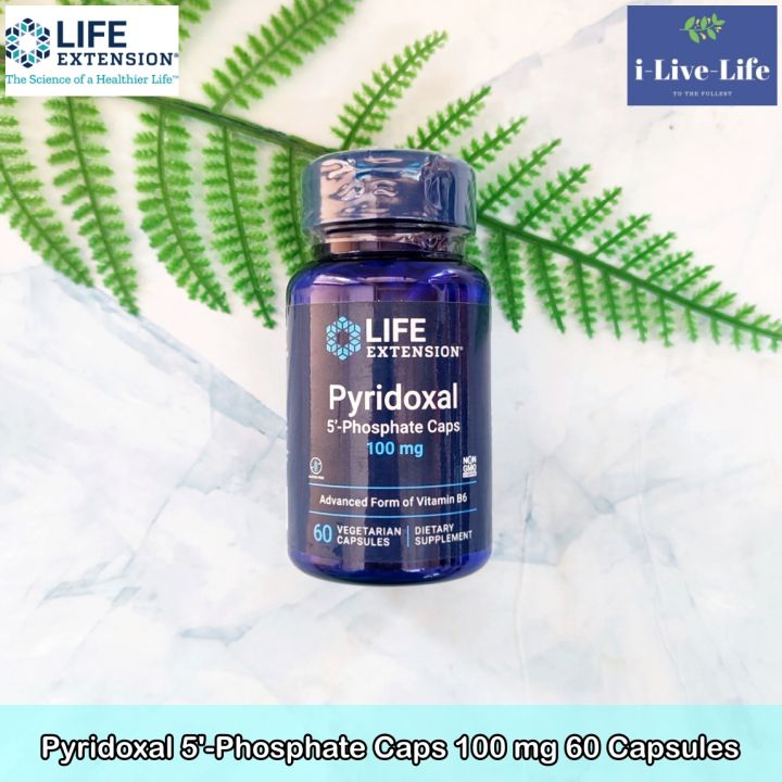 วิตามินบี6-b-6-pyridoxal-5-phosphate-caps-100-mg-60-vegetarian-capsules-life-extension