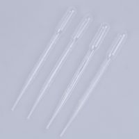 【YF】✒℗  4pcs 3ML Pipettes Laboratory Tools Plastic Disposable Graduated Pasteur Pipette Dropper Polyethylene Makeup