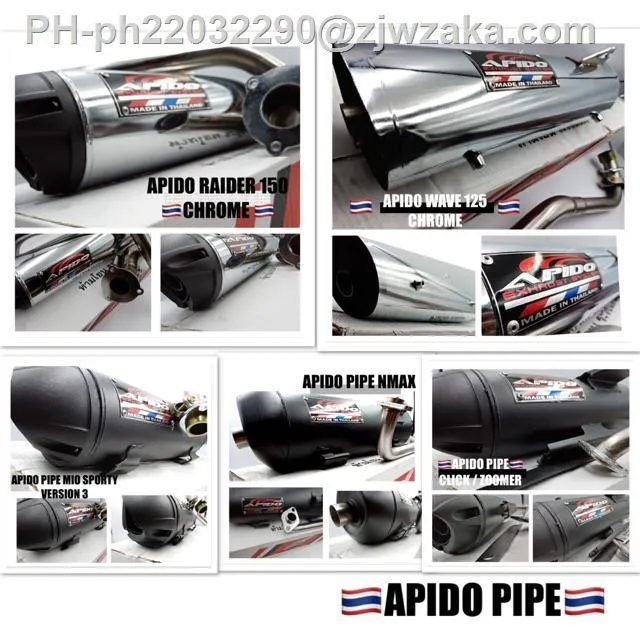 motorcycle exhaust pipe ️ APIDO PIPE FOR MIO I 125 /BEAT/ᴢᴏᴏᴍᴇʀ NMAX