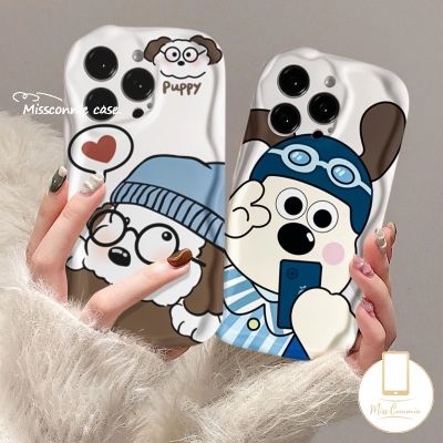 ✑☏ เคสโทรศัพท์มือถือ ขอบโค้ง ลายการ์ตูนสุนัขน่ารัก สําหรับ Oppo A7 A95 A16 A1k A16s A5s A74 A77 A76 A57 A77s A17 A53 A52 A96 A54s A5 A54 A31 A15 A17k A92 A3s A55 A16E A9 A12 A16K