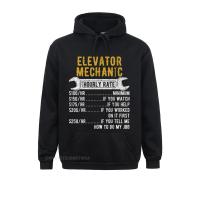 Elevator Mechanic Maintenance Rate Technician Oversized Hoodie Men Sweatshirts Slim Fit Long Sleeve Hoodies 2021 Party Clothes Size Xxs-4Xl