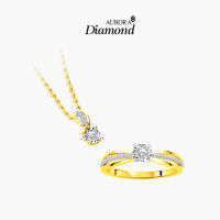 Aurora Diamond แหวนเพชร ฟรีจี้เพชรพร้อมสร้อยคอ Buy 1 Get 1