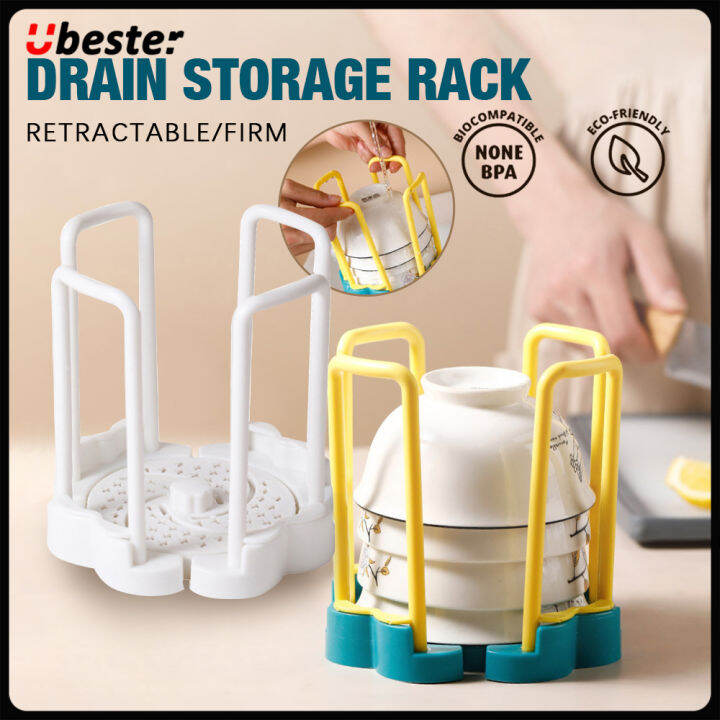 [1-3 Days Delivery] Bowl Rack Dish Second-generation Retractable Drain ...