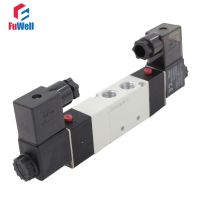 LLJLJ-4v230c-08 Pneumatic Solenoid Valve Dc12v Double Coil Port Pt1/4quot; Solenoid Control Valve 5 Ports 3 Positions Air Valve