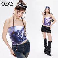 ~Qzas เสื้อกั๊กมัดย้อม แฟชั่น ไม่ซ้ําใคร N3375