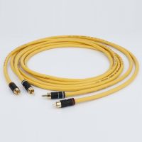 Baru Van Den Volupm.c D102 MK III Kabel Interkoneksi Halogen Hybrid dengan Konektor Plug RCA Emas 24K