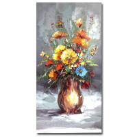 Barocco Modern Art Flowers Oil Painting Hand Painted on Canvas Wall Art for Living Room Decor Floral Pictures for Wall Home Art