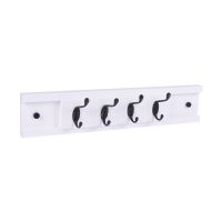 4 Hook Wall Mounted Rack Multifunction Hook Coat Hook Rack Towel Hanger Holder Dress Coat Hook Wall Door Bamboo Hanger Decoration