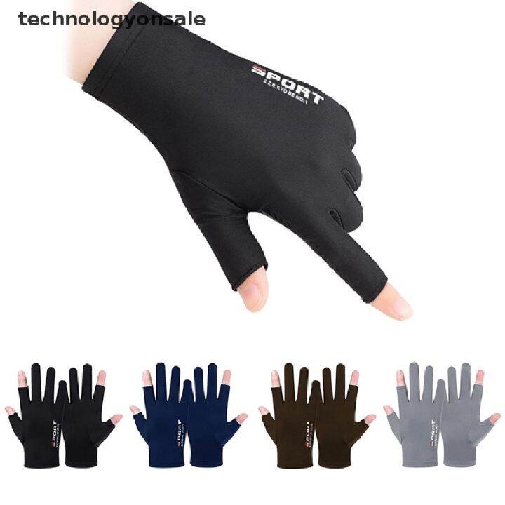 technologyonsale-ถุงมือ-ผ้าเรยอน-ระบายอากาศ-กันแดด-เหมาะกับฤดูร้อน-สําหรับผู้ชาย-ขับรถ-ตกปลา