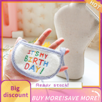 ?【Lowest price】Qearl CUTE Happy Birthday เย็บปักถักร้อยสุนัขเอี๊ยมสัตว์เลี้ยงแมวสุนัขเอี๊ยมน้ำลายผ้าขนหนู PET Supplies