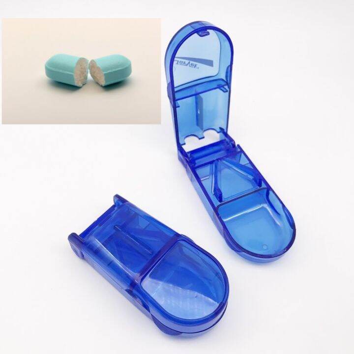 PORTABLE MEDICINE PILL CUTTER BOX/ PILL SPLITTER STORAGE/ TABLET ...