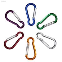 ❆♚ 2Pcs Climbing Buckle Aluminum Alloy D Shape Carabiners Spring Snap Clip Hooks Key Chains Climbing Hook Accessories
