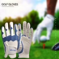 ☂❐❁ 1pcs Golf Glove for Men Sheepskin Left right Hand Genuine Leather brand Breathable Soft Skidproof And Clingy Wear-Resisting