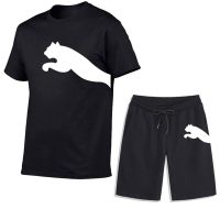 Conjunto de ropa deportiva coreana para hombre, camiseta de manga corta y pantalones cortos deportivos, ropa informal para correr y fitness, Verano