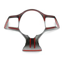 Car Carbon Fiber ABS Steering Wheel Panel Cover Trim Stickers for ATTO 3 Yuan Plus 2022