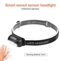 Smart Sensor Headlamp Mini LED Headlight Waterproof Super Bright Flashlight USB Rechargeable Portable Camping Head Light Torch