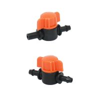 5-100pcs 4/7 Hose Water Valve Garden Auto Drip Irrigation System 1/4" Mini Pipe Watering Barbed Switch Control Fittings