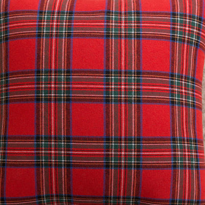 45X45cm Classic Scotch Plaids Red Throw Pillow Chrismas Cushion Decorative Sofa Pillow Case Sofa Cushion Cover Couch Cushion