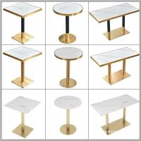 Spot parcel post Milk Tea Shop Dessert Shop Restaurant Table Light Luxury Coffee Shop Western Restaurant Snack Hamburger Shop Table and Chair Combination round Square Table