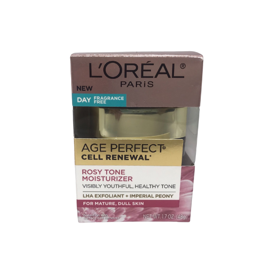 Loreal Paris Fragrance Free Age Perfect Cell Renewal Rosy Tone Face Moisturizer With Lha 8883