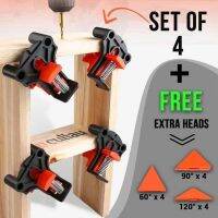 12pc 90 Degree Right Angle Clamp Fixing Clip Photo Picture Frame Corner Woodworking Clip Positioning Fixture DIY Repair Tool