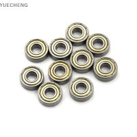 YUECHENG 10pcs 696ZZ Deep Groove ลูกปืนขนาดเล็ก6X15X5mm Metal MINI BEARING