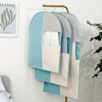 Dustproof Cloth Cover Bags Clothes Dust Cover Hanging Garment Dress Suit Coat Dust Cover Home Storage Bag Pouch Case Organizer Wardrobe Organisers