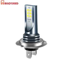 หลอดไฟไฟหน้ารถมอเตอร์ไซค์แบบ LED H7 12V 24V สำหรับรถยนต์30000LM หลอดไฟตัดหมอกรถยนต์สว่างมากๆกันน้ำ IP67ไฟสูงต่ำ6000K สำหรับอุปกรณ์ตกแต่งยานพาหนะ