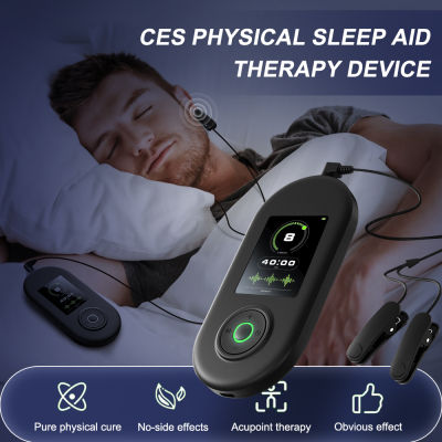 CES Sleep Aid นอนไม่หลับ Electrotpy อุปกรณ์ความวิตกกังวลและภาวะซึมเศร้าไมเกรนบรรเทาความวิตกกังวลปวดศีรษะ Fast Sleep Instrument