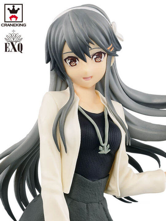 figure-ฟิกเกอร์-งานแท้-100-banpresto-exq-จาก-kantai-collection-kancolle-คันไตคอลเลกชัน-เรือรบ-โมเอะ-คังโคเระ-haruna-ฮารุนะ-gris-blanco-ver-original-from-japan-ของสะสมหายาก-อนิเมะ-การ์ตูน-มังงะ-คอลเลกช