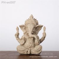 Religious Hinduism Elephant Head Feng Shui Fengshui Ganesha Indian Elephant God Sculpture Family Decorative Statue Shiva