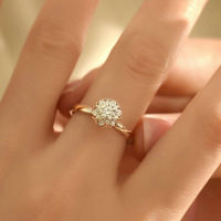 แหวนแต่งงานหนึ่งกะรัตทำจากเงินสเตอลิงของผู้หญิงแหวนดอกไม้แหวนเพชรโมซังแหวนเพชร