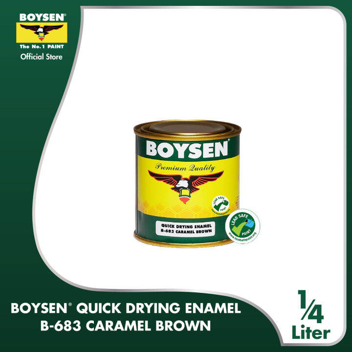 BOYSEN Quick Drying Enamel Caramel Brown B683-1/4L | Lazada PH