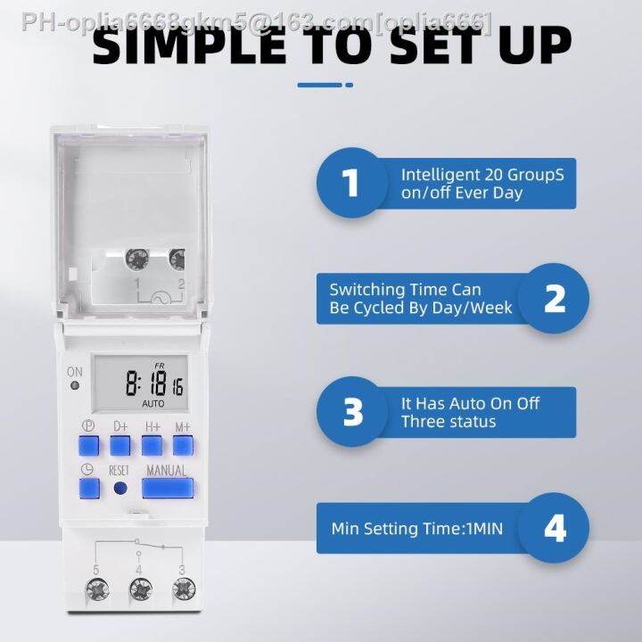 electronic-weekly-7-days-programmable-digital-time-relay-timer-switch-control-ac-220v-230v-12v-24v-48v-16a-din-rail-mount-thc15a