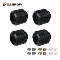 4pcs, Barrow G14“ 10X13MM,10X16MM Hose Tube Hand Compression Fittings ,Soft Extend Connector For Computer Case ,THKN-38