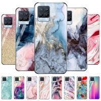 Realem GT NEO Case For Oppo Realme Q3 Pro Case Marble Tempered Glass Case For Oppo Realme 9i 8i 7 8 Pro GT Q3 C3 C21 Covers Etui Electrical Connectors