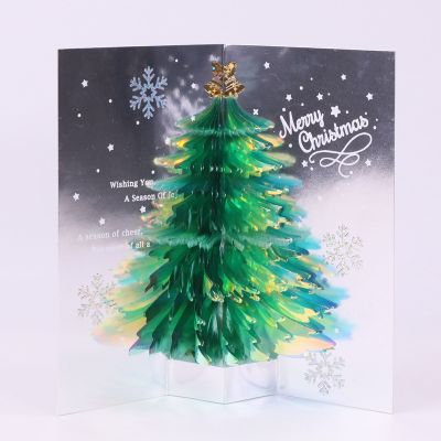 Merry Christmas Cards for 3D Holiday Xmas New Year Greeting Card for Kids Wife Women Husband Gift DIY Decoration Card