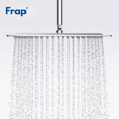 Frap Bathroom Shower Head Square Stainless Steel Ducha Ultra-thin Large Rainfall Shower Head Bath Rain Shower F28-3