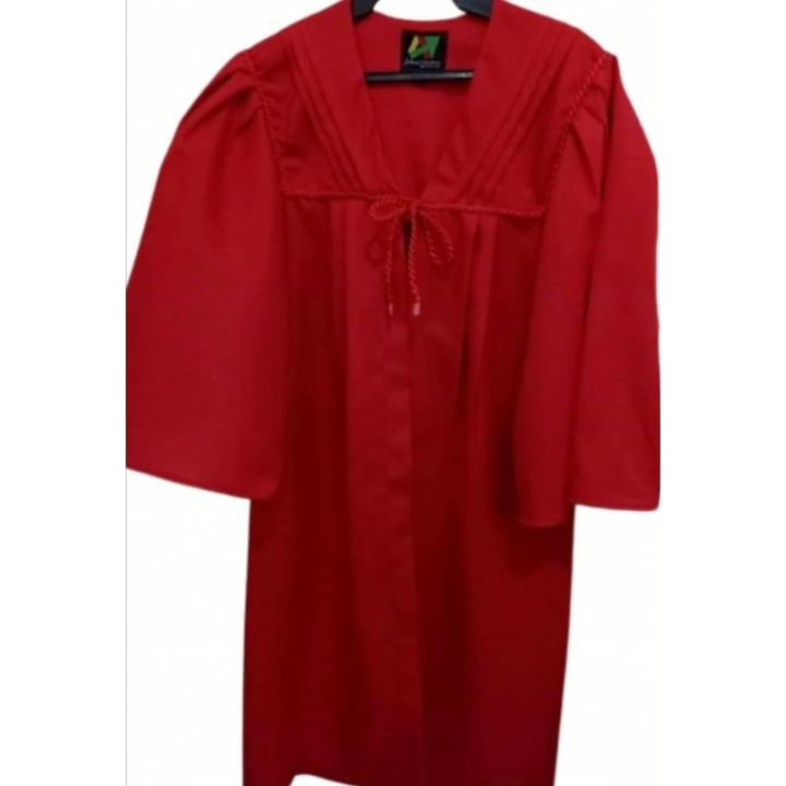 red Graduation toga with Cap for senior High school | Lazada PH