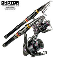 【Cw】1.8M-3.6M Memancing Rod dan 5.2:1 Berr Memancing GEL Memancing Memancing Combo Mudah Alih Air Tawar Memancing Air Tamancing ชุดแอร์สงคราม 1