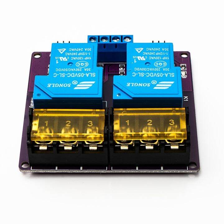 【HOT】 2 Channel Relay Module 5V 12V 24V DC 30A Board Optocoupler