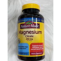 Nature Made Magnesium Citrate 250 mg 180 Softgels