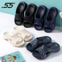 New Lin Run 55 pure color household male sandals indoor antiskid thick bottom Japanese occupy the breathable summer not smelly feet bath