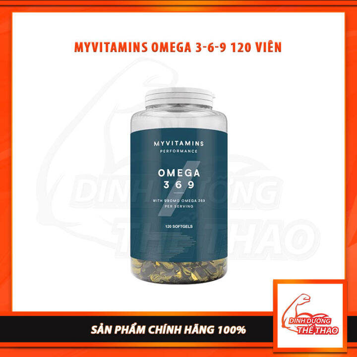 MYVITAMINS OMEGA 369 Bổ sung các loại omega, giúp làn da khỏe mạnh