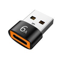 ตัวแปลงสายเคเบิลสำหรับตัวแปลงเสียงตัวผู้เป็นตัวเมียชนิด C ถึง USB ตัวเชื่อมอะแดปเตอร์3.0 OTG ถ่ายโอนข้อมูลชาร์จไฟ6A USB C ตัวเมียเป็น USB